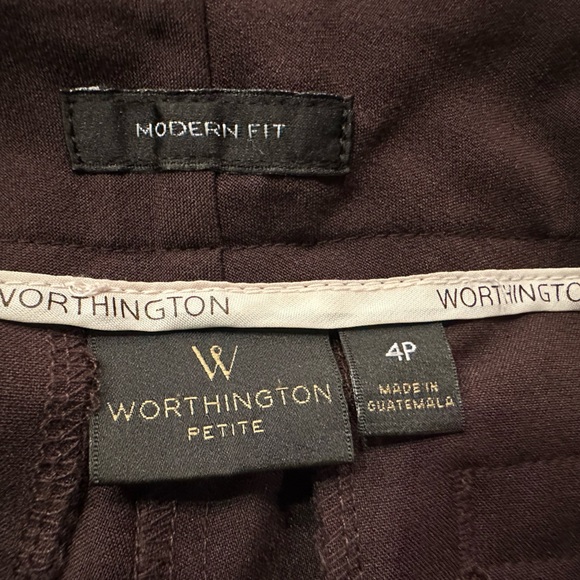 Worthington Petites Modern Fit Chocolate pants- NWT - Picture 10 of 10